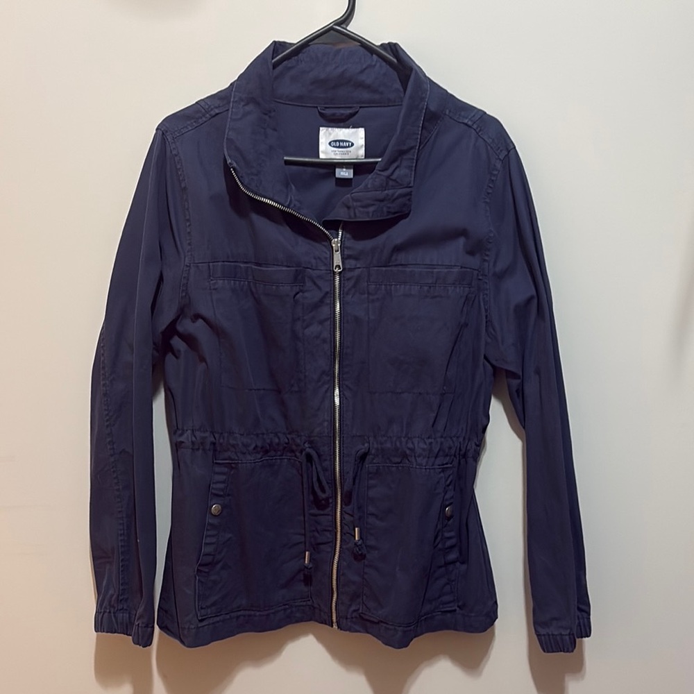 Old Navy Dark Blue Utility Jacket for Women